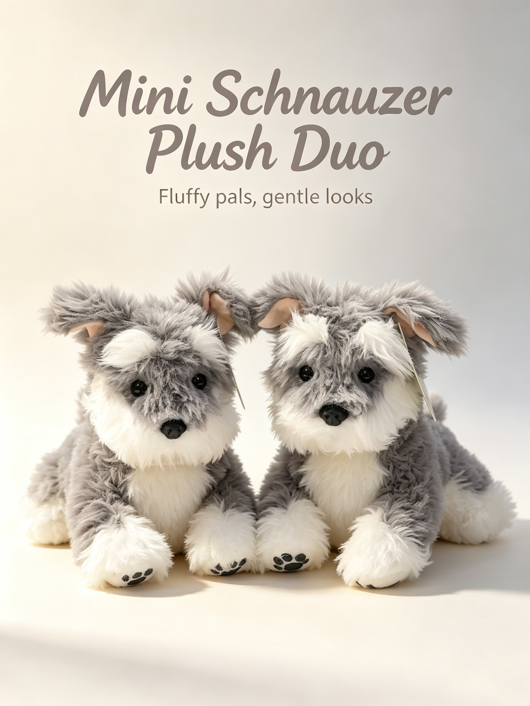 Lying Schnauzer Plush