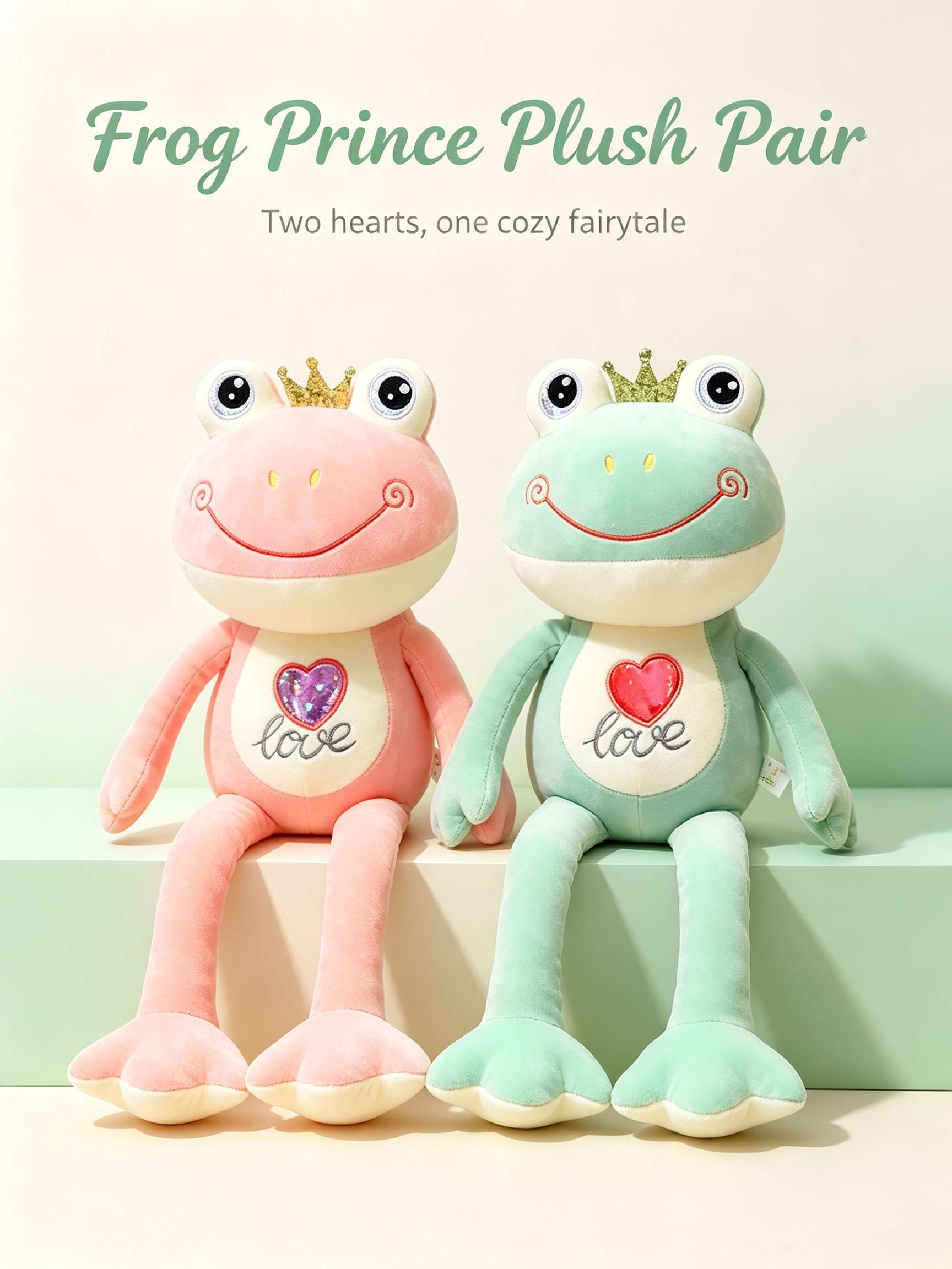 Heart Frog Plush