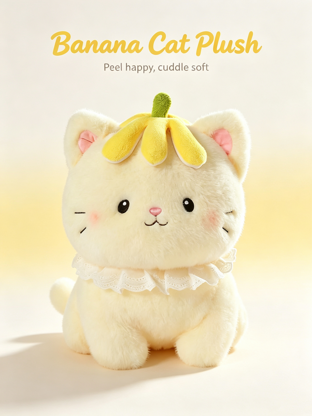 Pipi Banana Kitten Plush