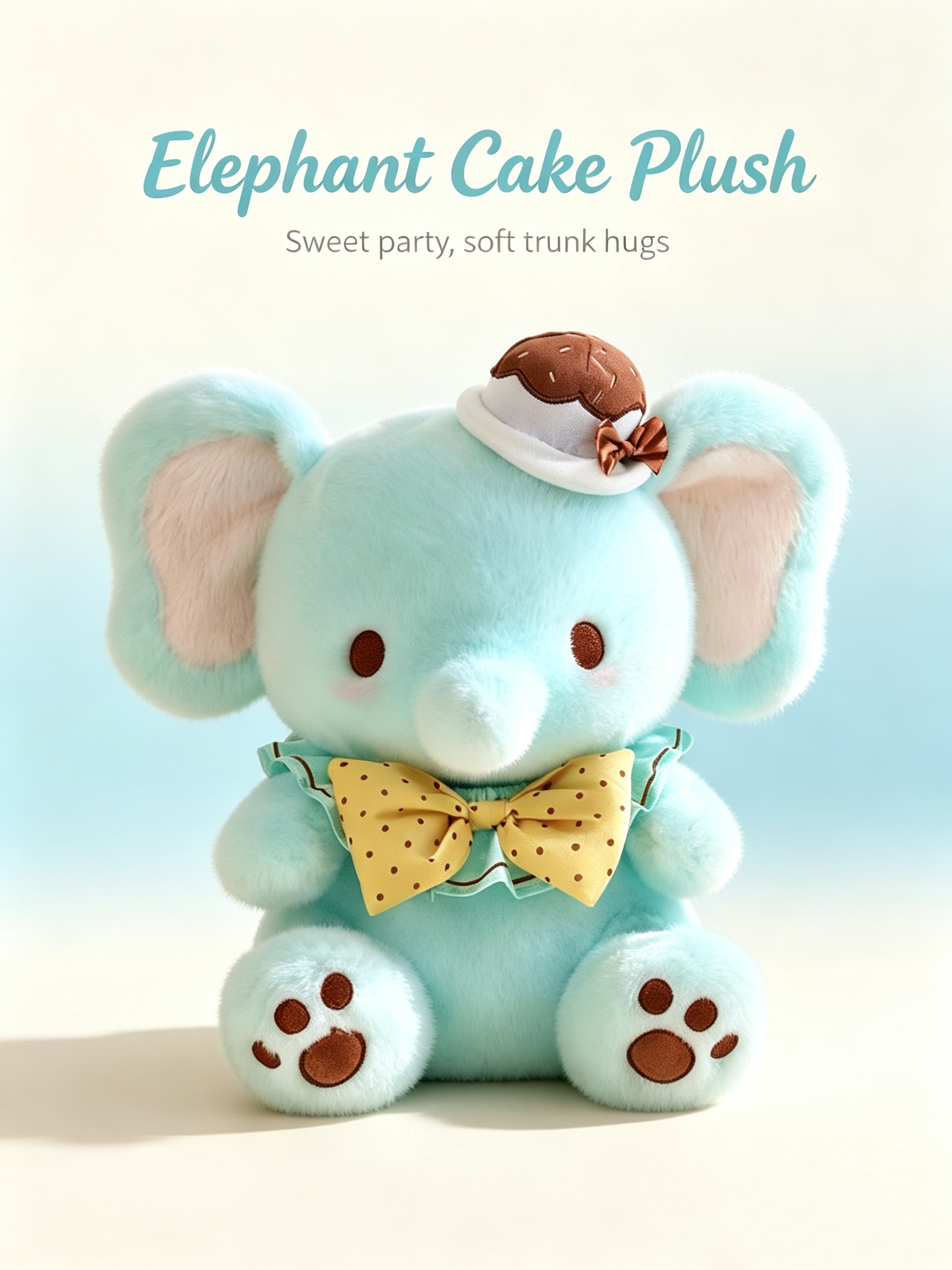 Mint Chocolate Elephant Plush