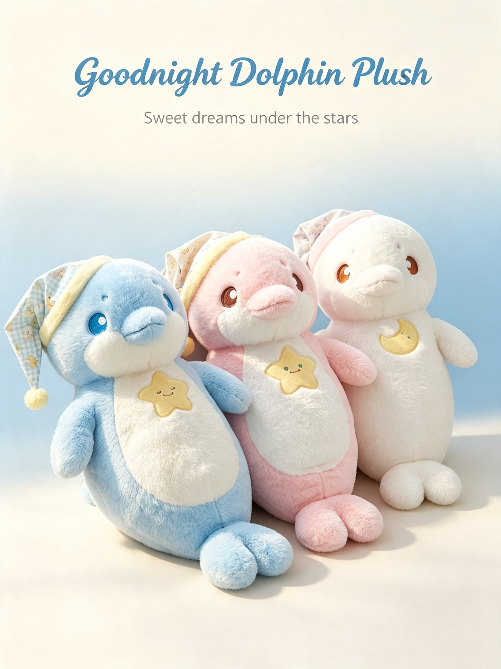 Starry Night Dolphin Plush